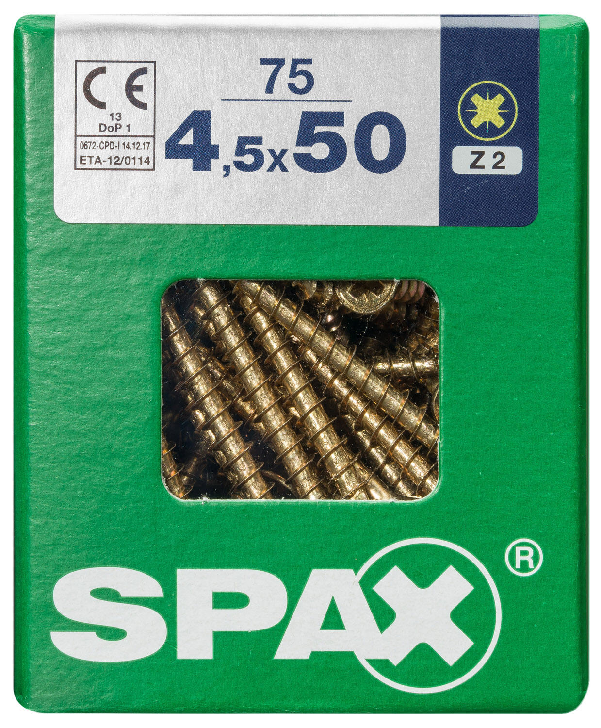 75 vis acier tête fraisée pozidriv SPAX, Ø4.5 x L.50 mm - 3