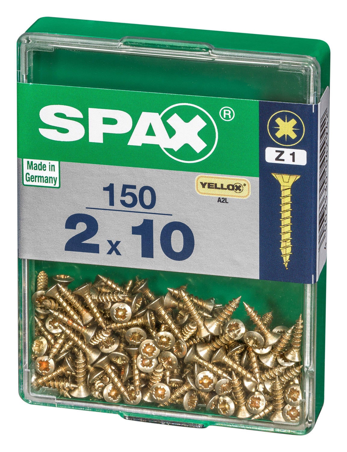 150 vis acier tête fraisée pozidriv SPAX, Ø2 x L.10 mm - 4