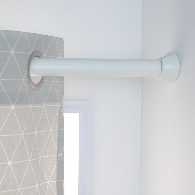 Support pour tringle à rideau Syst.d 28mm blanc peint INSPIRE