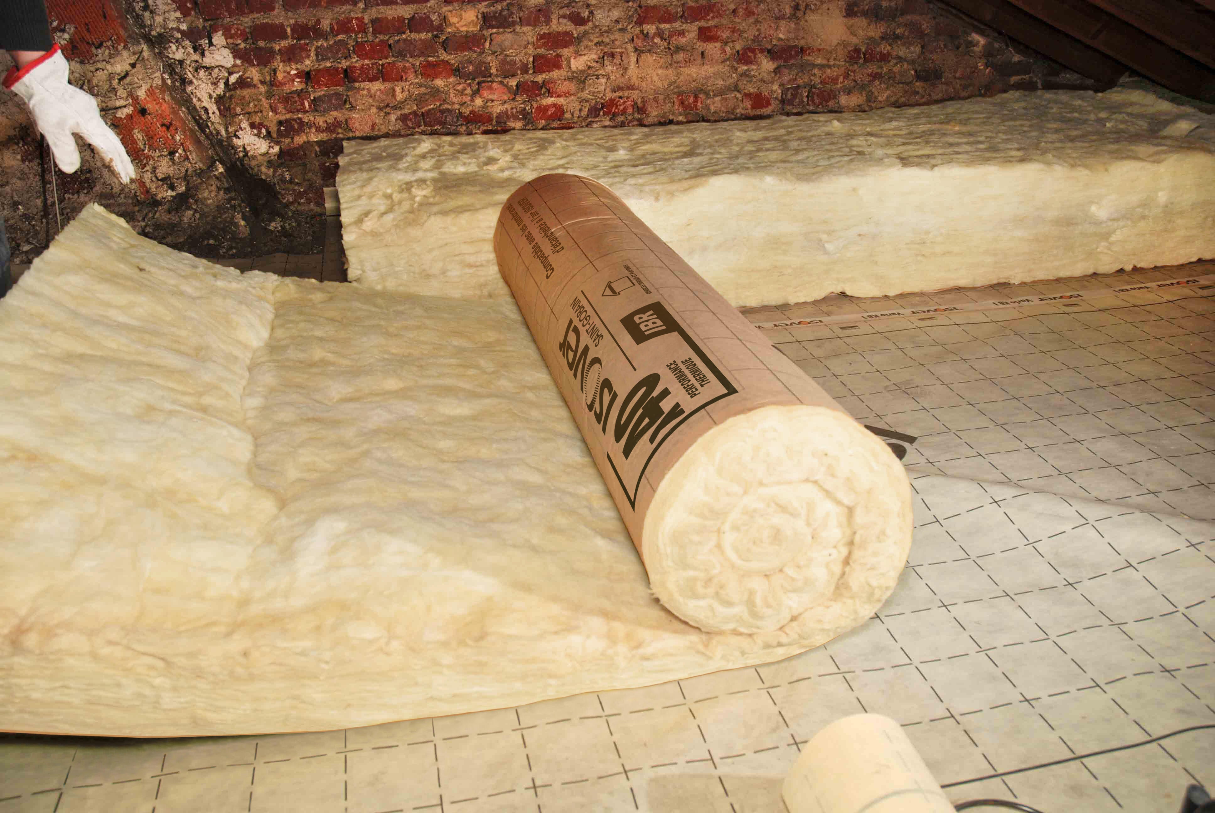 Rouleau laine de verre Kraft TH40 R = 10 L.200 x l.120 cm Ep.400 mm - ISOVER - 4