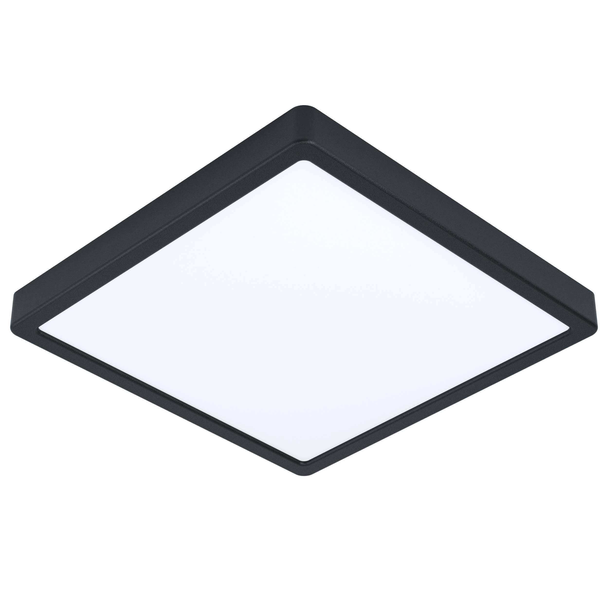 Plafonnier connecté, design aluminium noir IP44 module led 2500lm EGLO FUEVA - 6