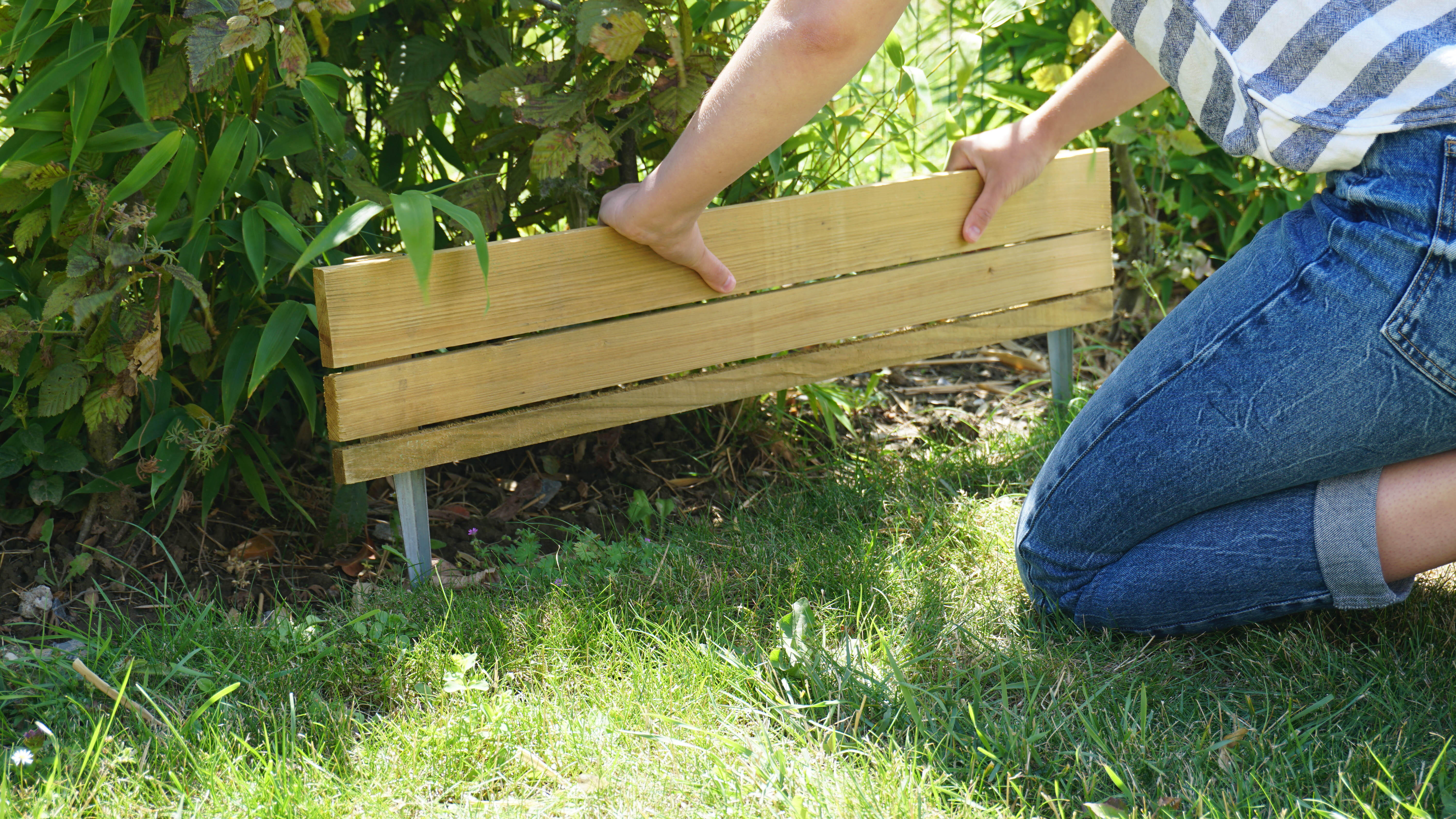 Bordure à planter bois Hakéa, CERLAND, H.30 x L.80 cm - 2