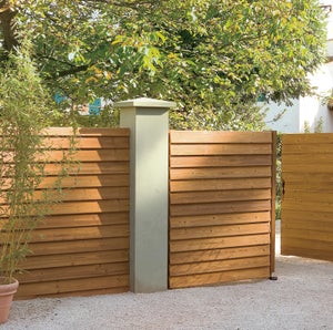 Clôture bois Imex naturelle, H.180 x l.200 cm