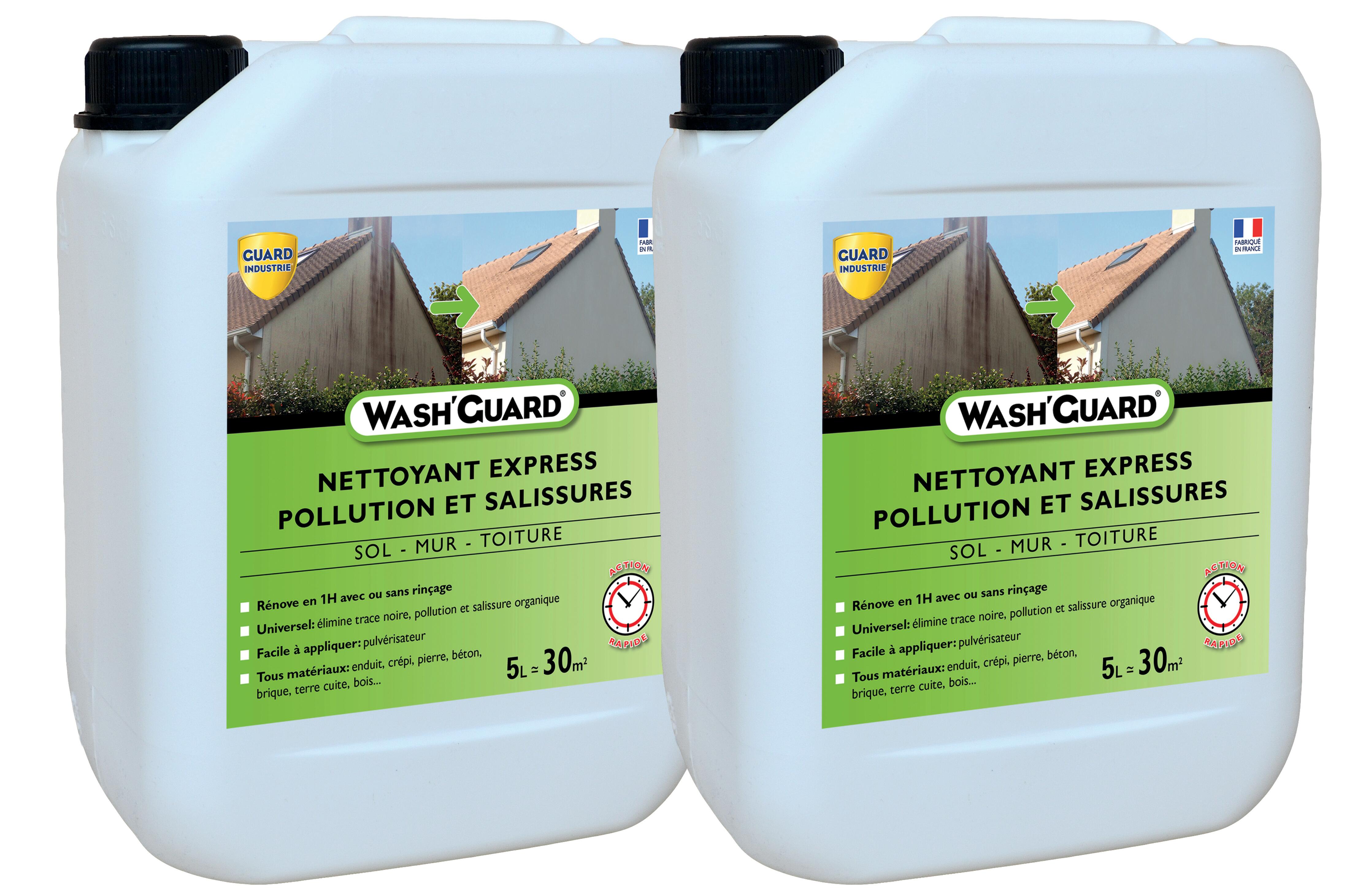 Nettoyant Wash'guard lot de 2, 10 l, incolore Leroy Merlin