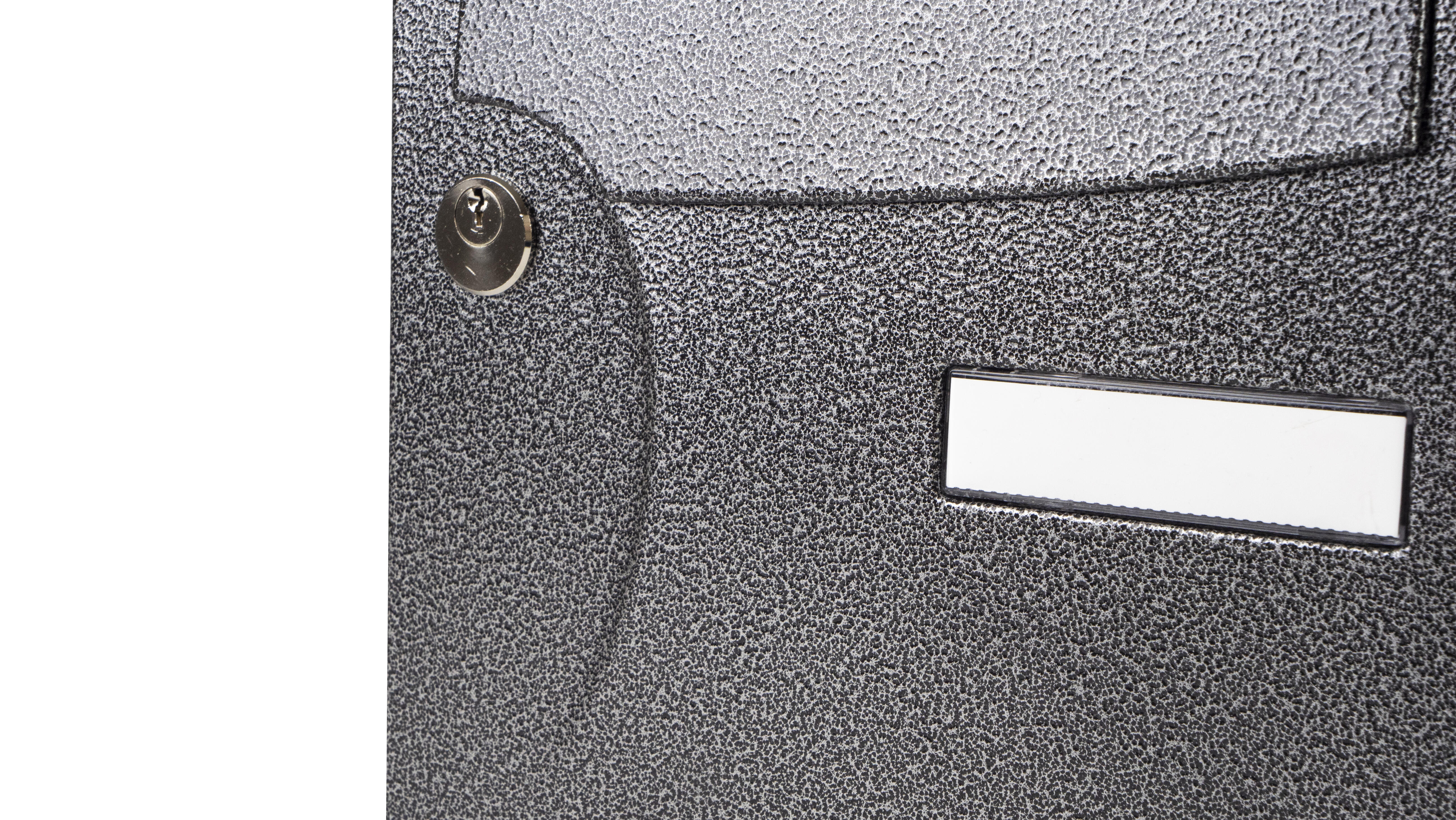 Boîte aux lettres normalisée 1 porte extérieur RENZ Animation acier noir - 6