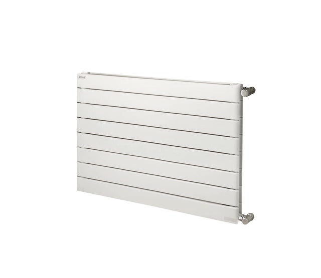 Radiateur eau chaude horizontal ACOVA Lina blanc, 855W H.59.2 x l.80 cm