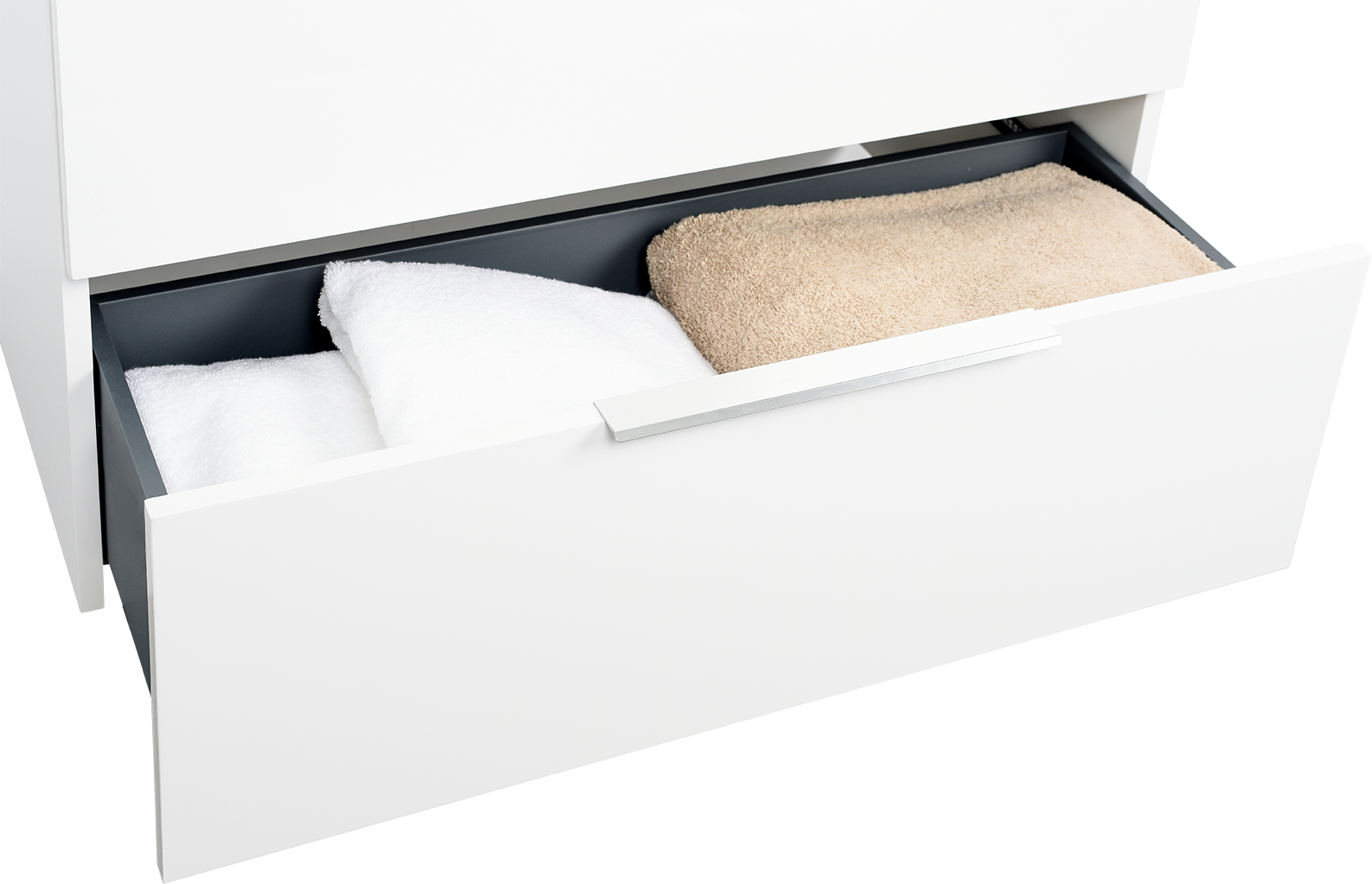 Mobile da bagno sotto lavabo SENSEA Essential bianco laccato lucido L 79 x H 53 x P 45 cm 2 cassetti, lavabo non incluso - 6