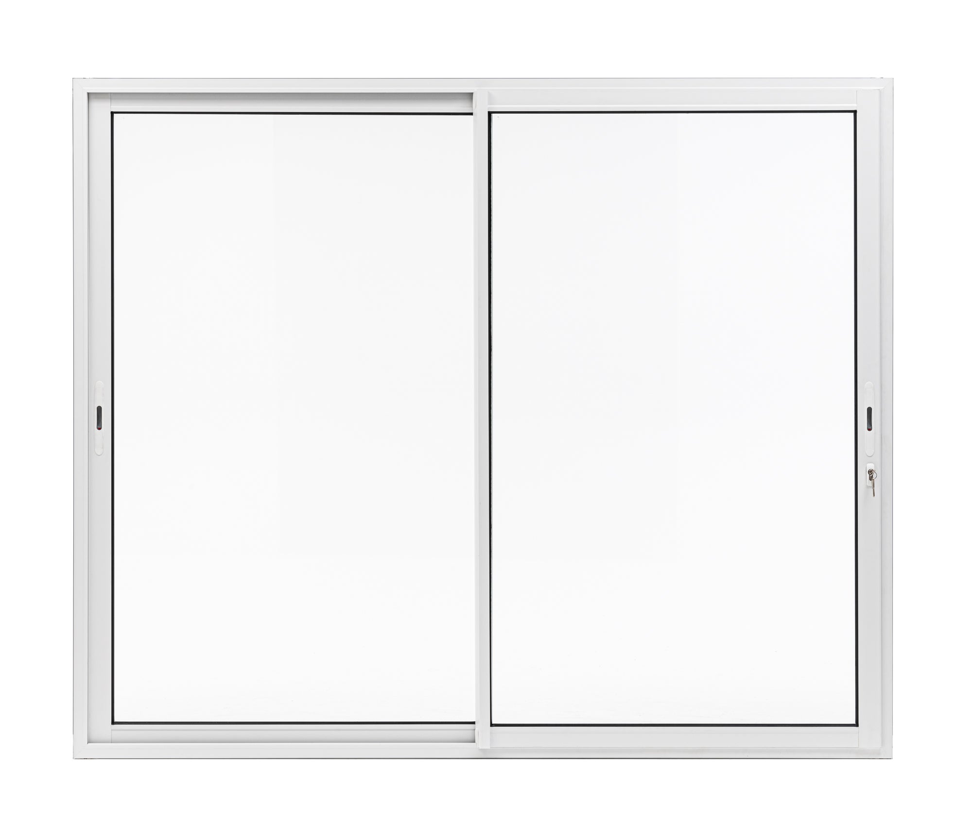 Baie coulissante aluminium 215x210 blanc Essentiel - 3