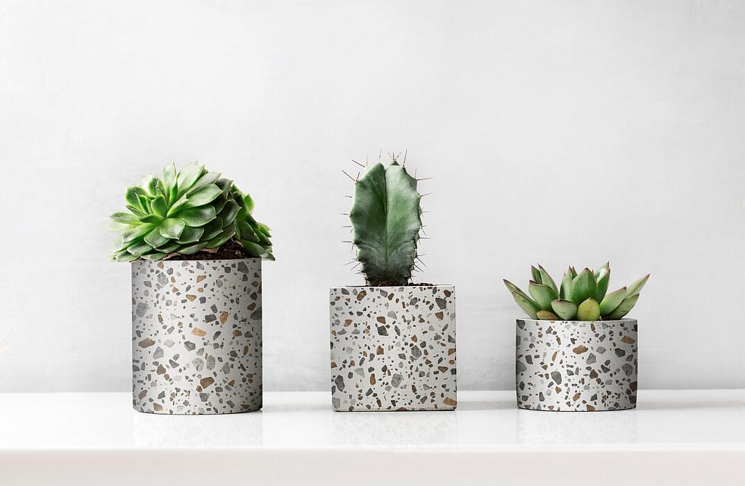 Rouleau adhésif décoratif D-C-FIX Effet pierre, terrazzo l.0.45 x L.2 m - 3