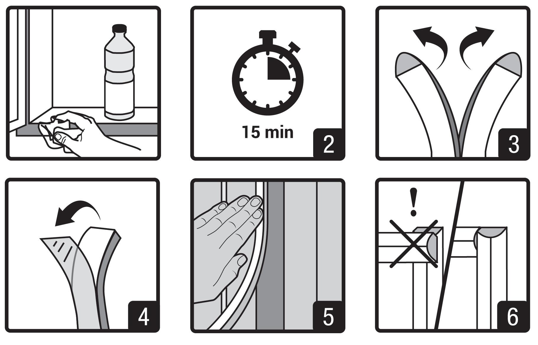 Joint de porte et fenêtre très mauvais état Premium 3M 2,5 à 6,5 mm, L.6 m blanc - 5