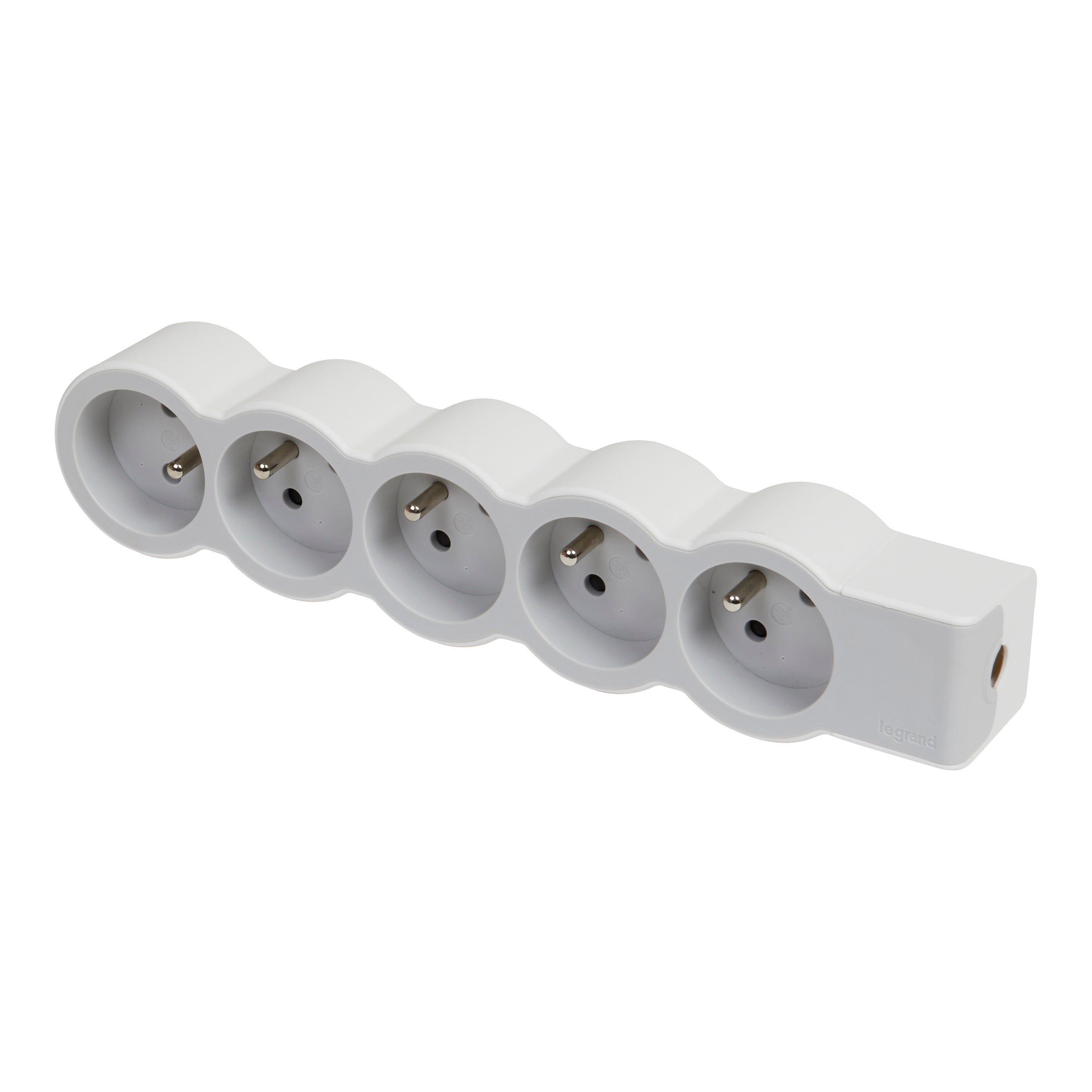 Multiprise 5 prises 0 USB A 0 USB C 0 m blanc LEGRAND - 2