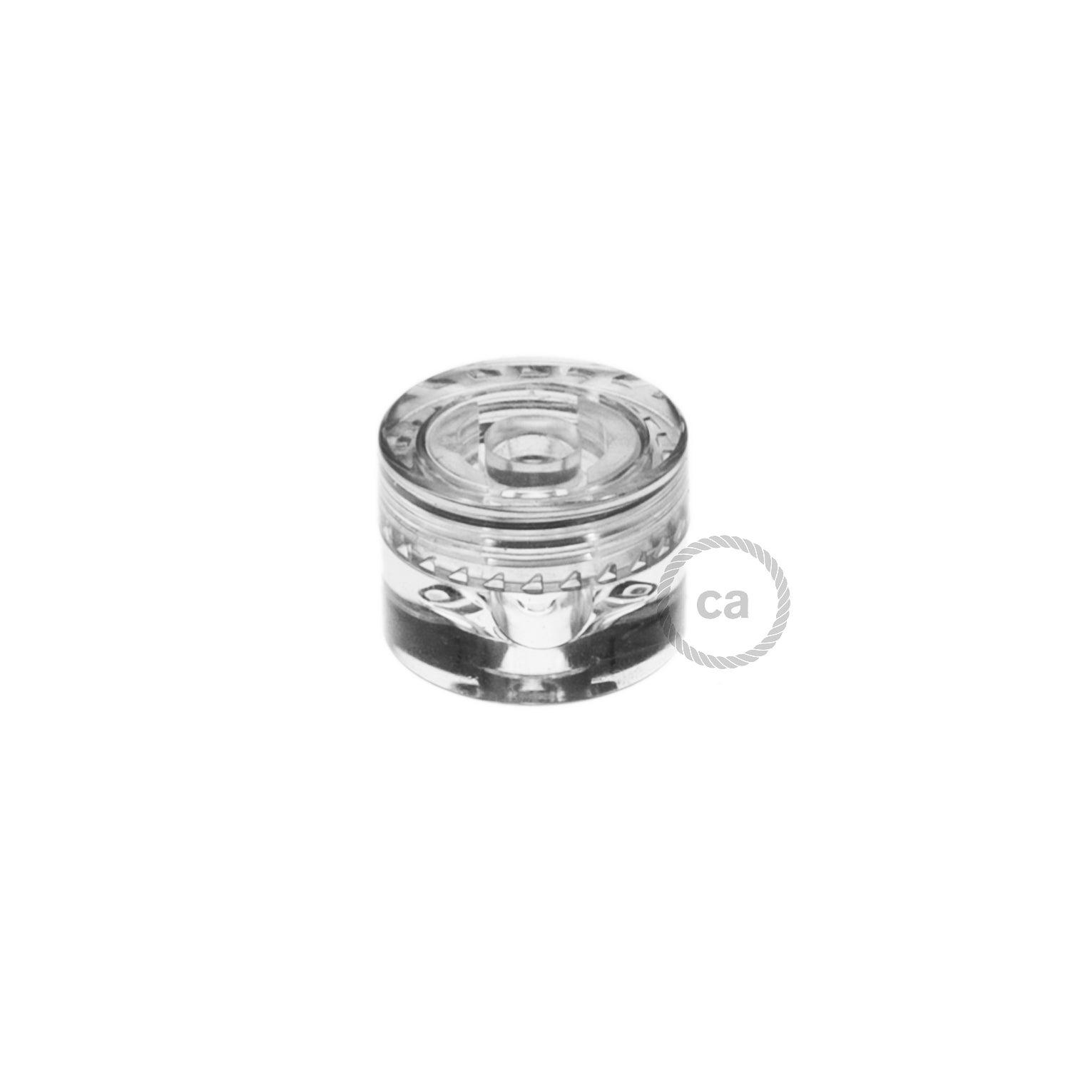 Lot de 2 passe-câbles d.22mm, CREATIVE CABLES transparent - 3