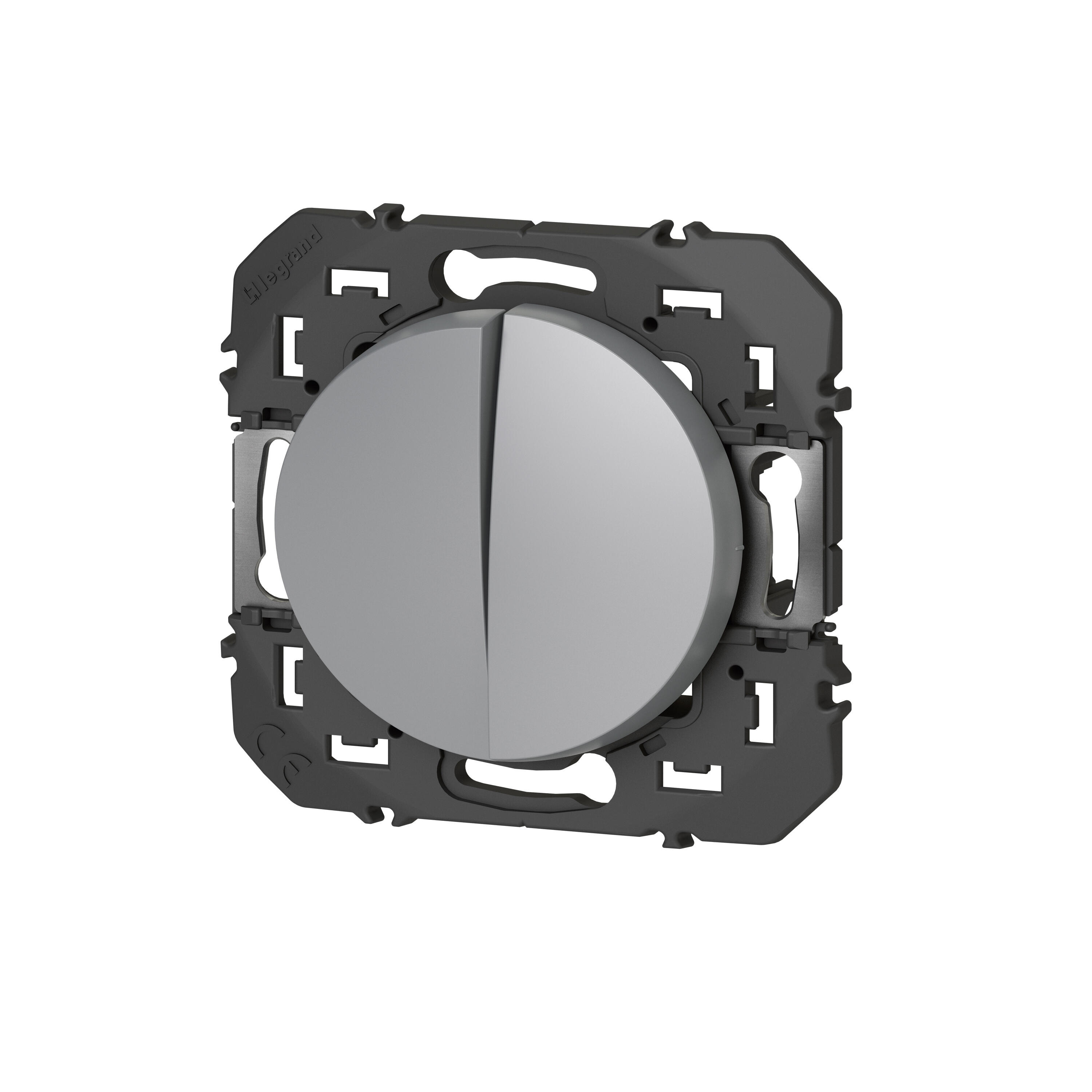 Double poussoir à assembler, LEGRAND Dooxie, aluminium - 3