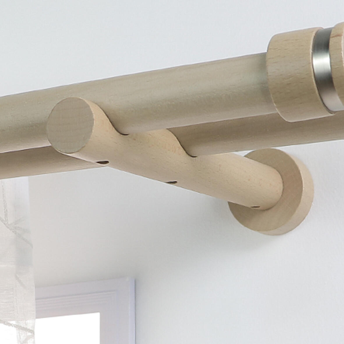 Support tringle à rideau Design, 28 mm peint INSPIRE - 2