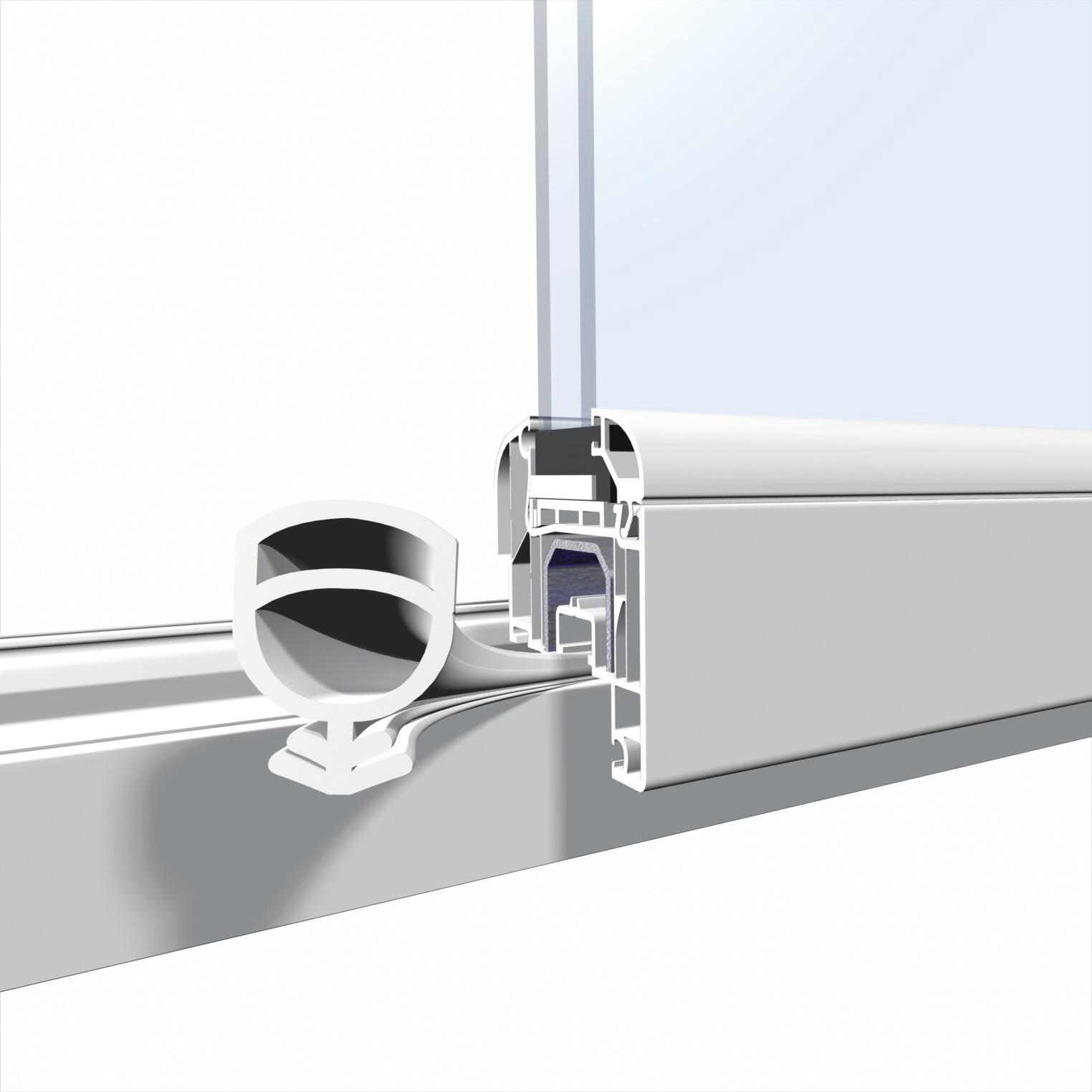 Joint d'étanchéité porte et fenêtre Universel, pelable ELLEN 1 à 12mm, L.6M noir - 2