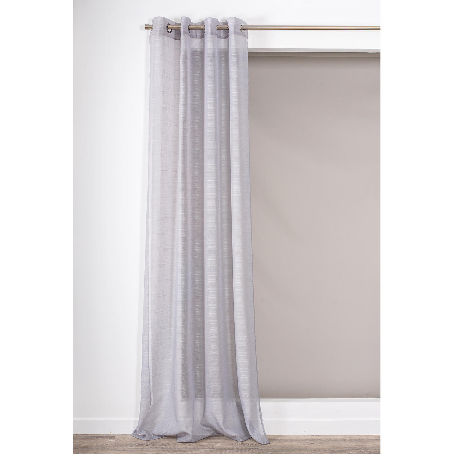 Voilage tamisant, Lola, gris H.260 x l.140 cm - 2