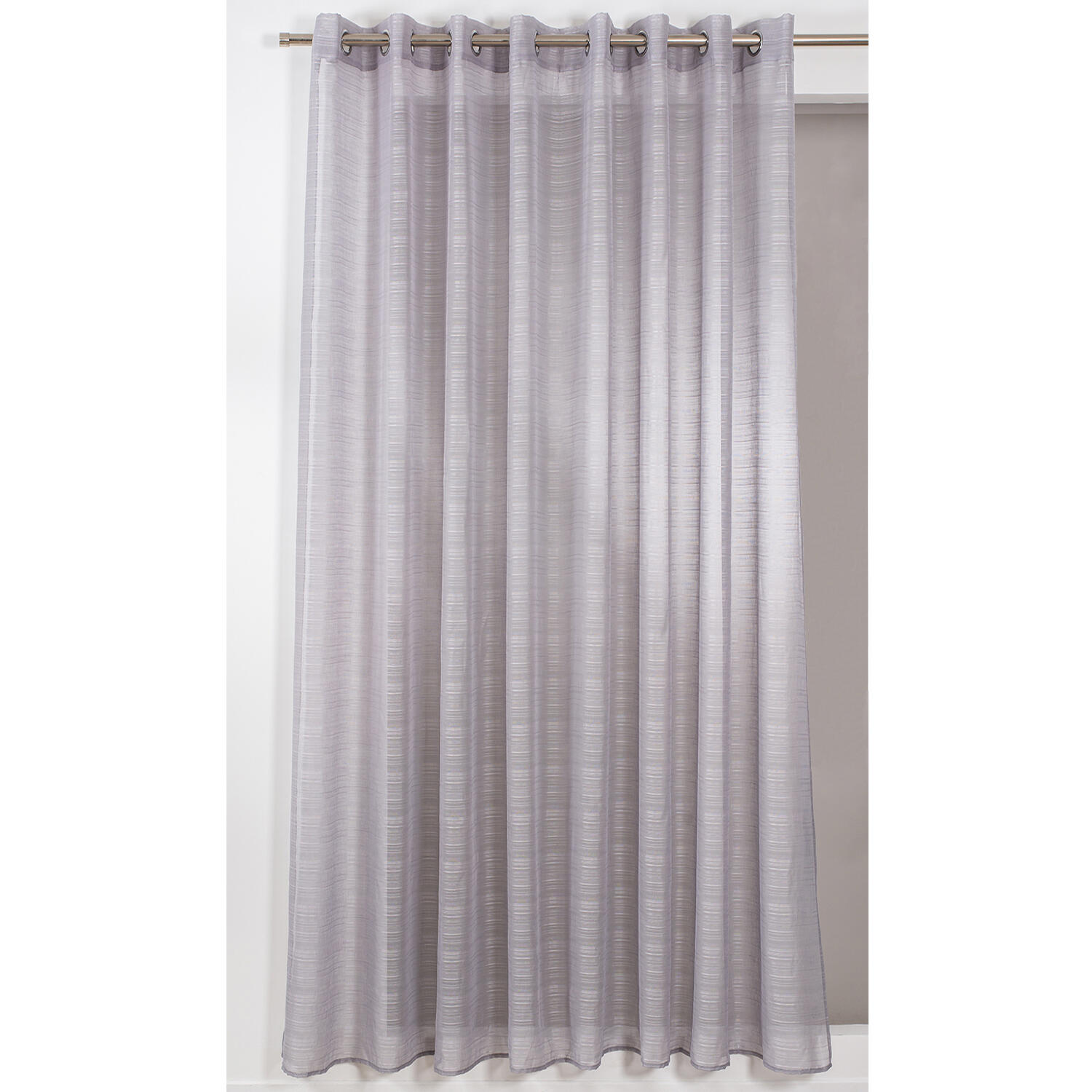 Voilage tamisant, Lola, gris H.240 x l.300 cm - 2