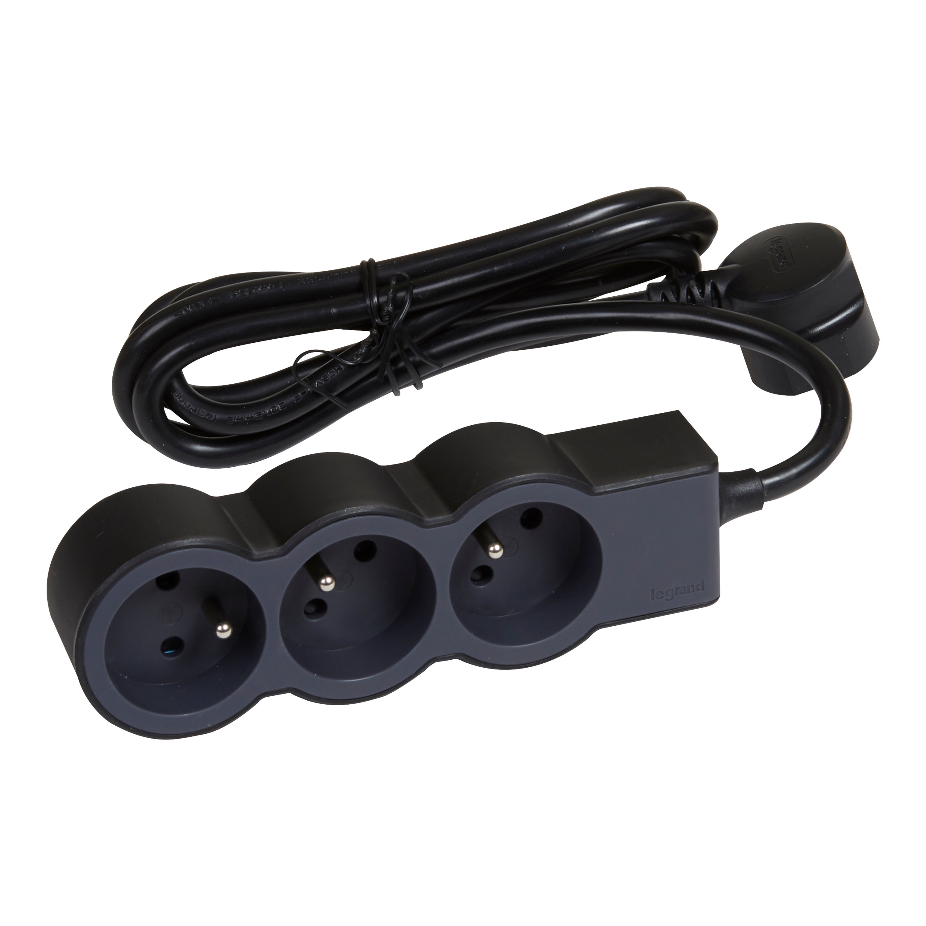 Multiprise 3 prises 1.5 m noir LEGRAND - 2