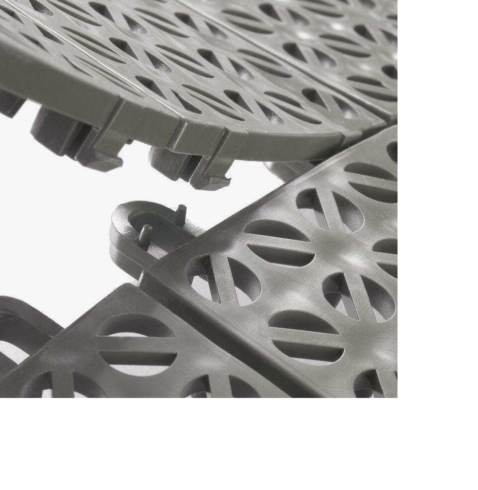 Dalle clipsable polyéthylène Multiplate, gris, L.56 x l.56 cm x Ep.11 mm - 5