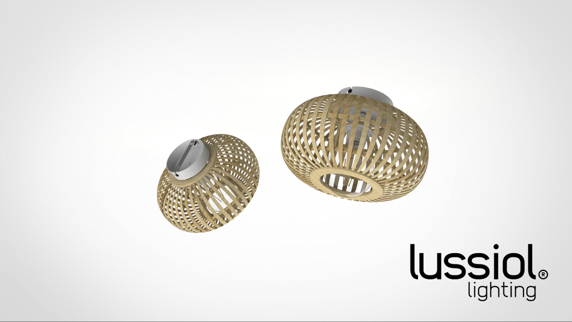 Plafonnier salle de bain Manille E27, D.38 cm, bambou Lussiol - 6