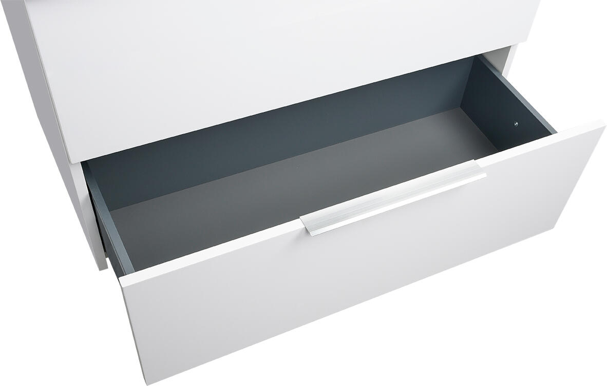 Mobile da bagno sotto lavabo SENSEA Essential bianco laccato lucido L 79 x H 53 x P 45 cm 2 cassetti, lavabo non incluso - 8