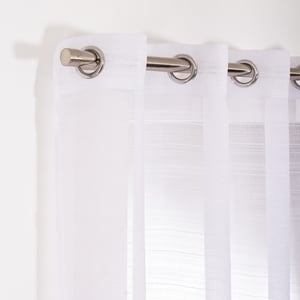Voilage tamisant tamisant, Lola, blanc H.260 x l.140 cm