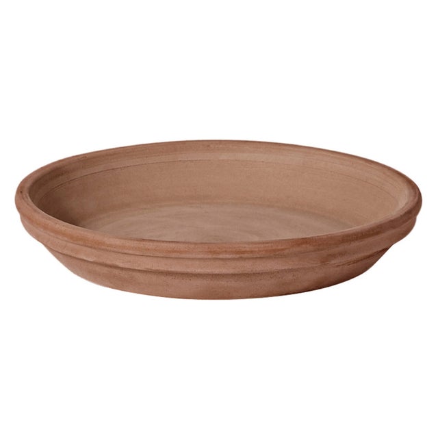 Soucoupe terre cuite DEROMA  grafite Diam.19.3 L.19.3 x l.19.3 x H.2.7 cm terre 