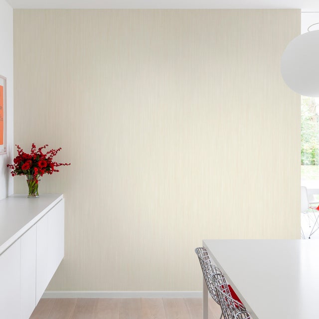 Papier peint vinyle sur intissé Fil à fil paillette blanc