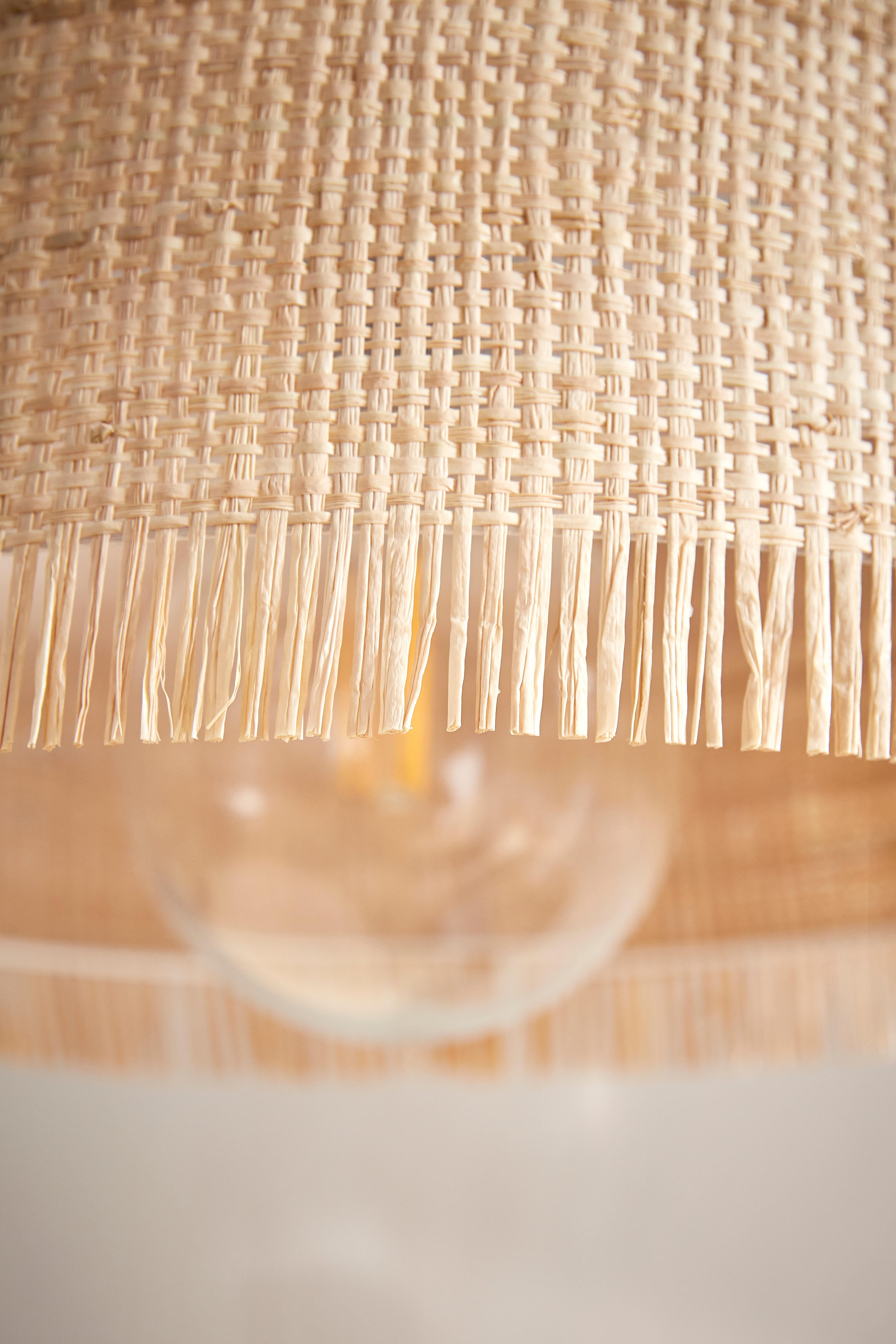 Suspension Ibiza raphia, beige, Diam.38 cm, E27 - 7
