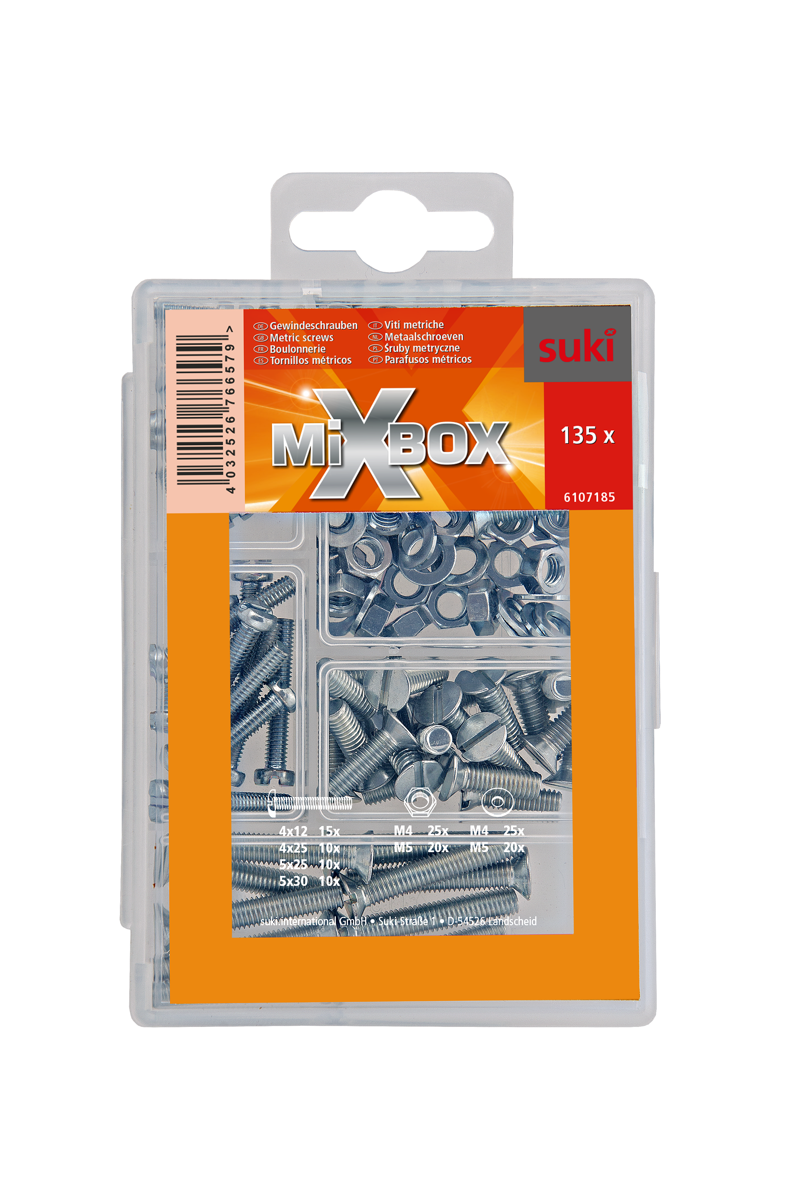 Kit de fixation SUKI, 135 ensemble de fixations et chevilles | Leroy Merlin