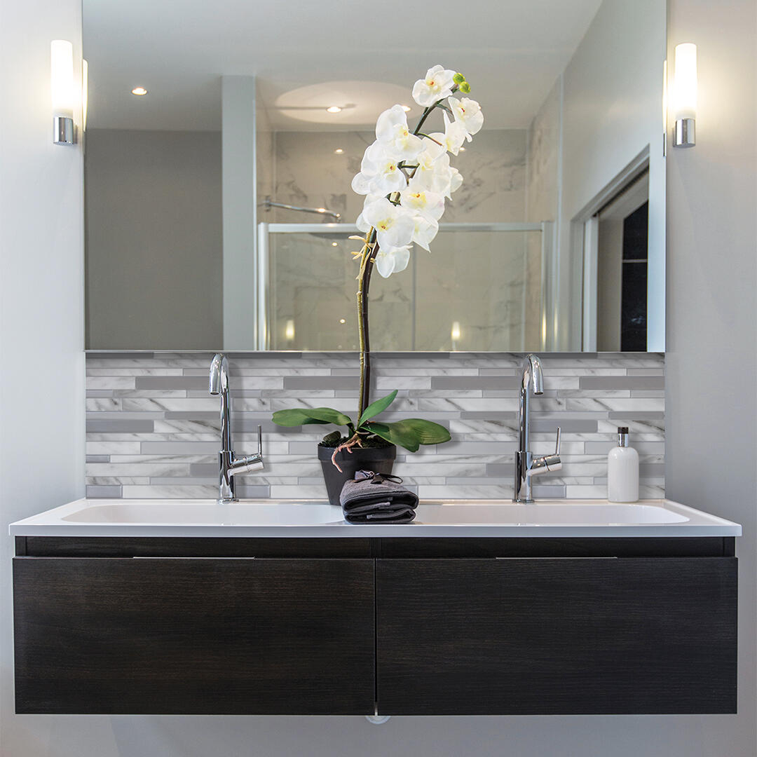 lot de 4 adhésifs décoratifs, Milano, gris, 29.34X24.46 cm - 5