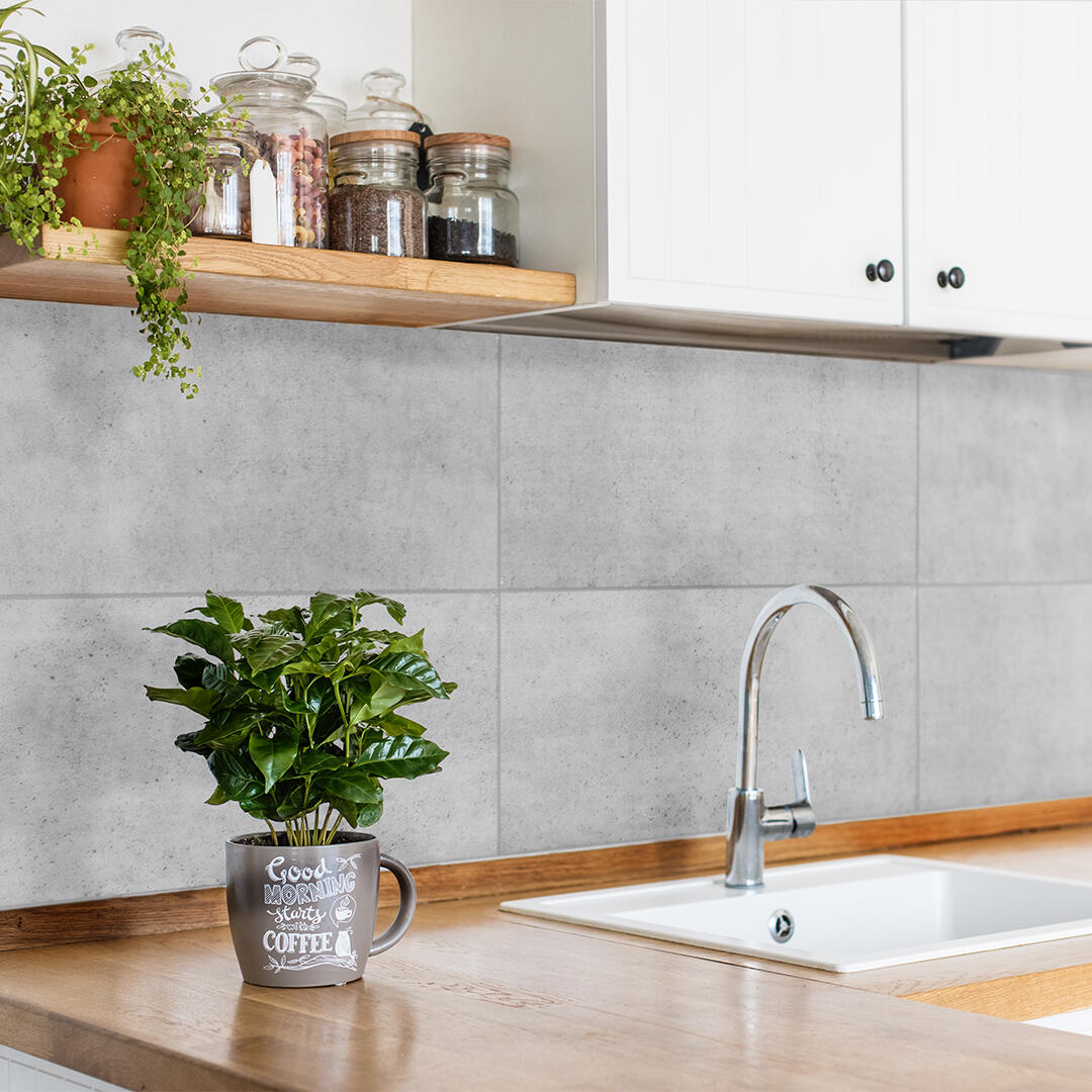 SMART TILES 5 Fogli Adesivi 3D Per Piastrelle - 29x22,9 Cm - Effetto Gel-O Per Cucina, Bagno E Pareti - Made In North America