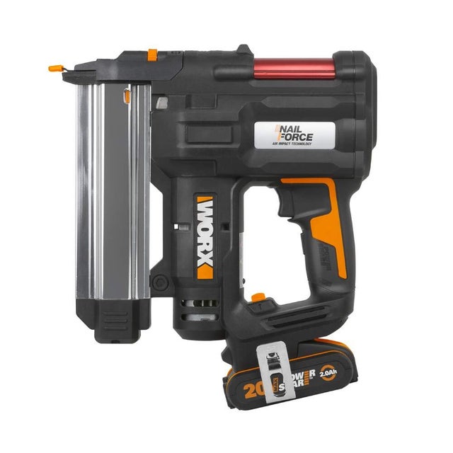 Cloueuse Sans Fil WORX 20V - Pistolet à Clous 18GA 50mm - Technologie NailForce - 80 Clous/min