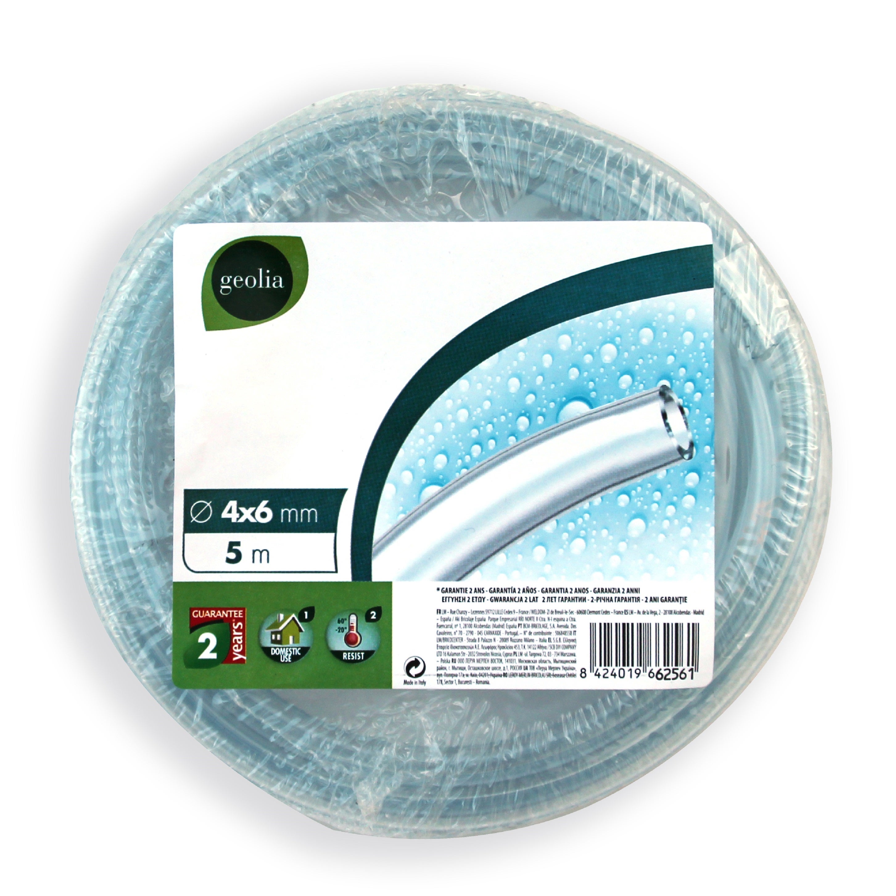 Tuyau d'arrosage GEOLIA Cristal souple L.5 m, Diam.4 mm - 2