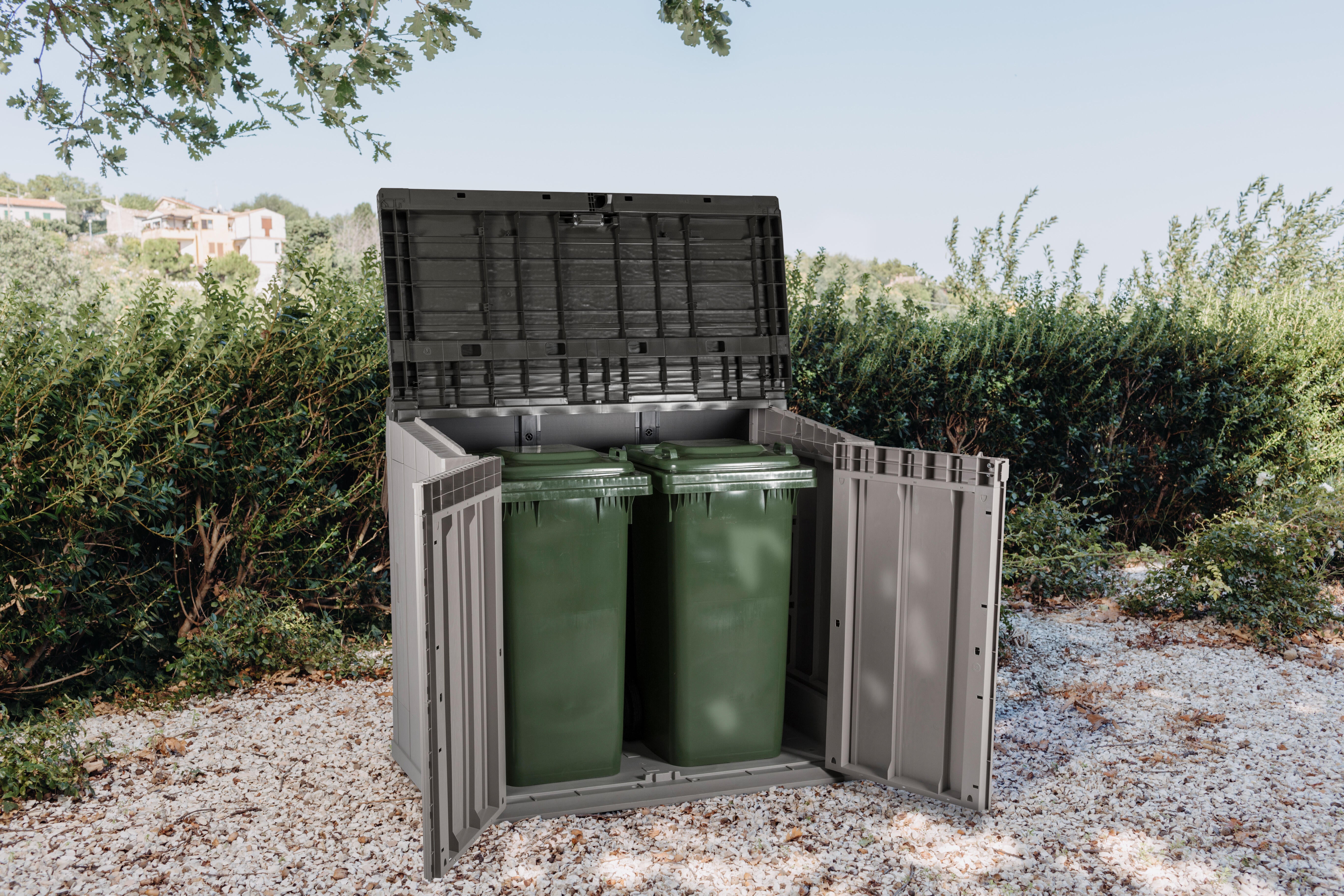 Coffre de jardin Storaway gris, 842 l - 3