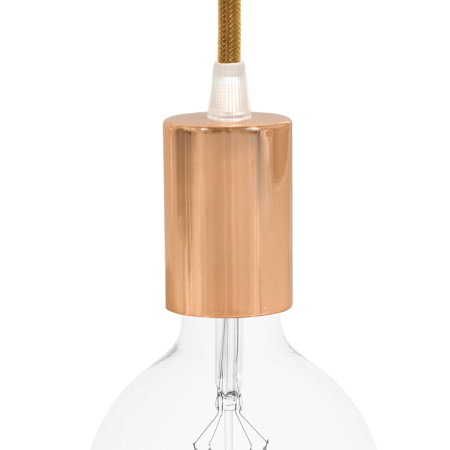 Douille Décorative En Cuivre E27 - Support D'ampoule Vintage, Design élégant Pour Intérieur Rétro Ou Moderne - 7