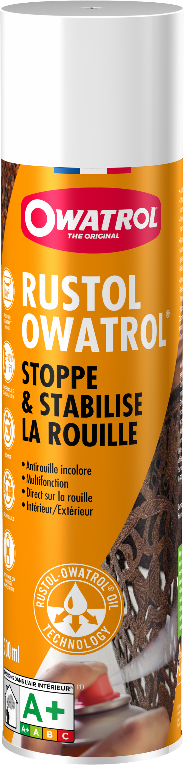 Protection antirouille extérieur / intérieur Rustol OWATROL, incolore, 0.30 l