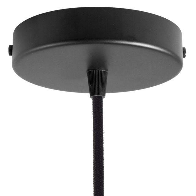 Pavillon d12cm, métal, 1 trou, CREATIVE CABLES noir