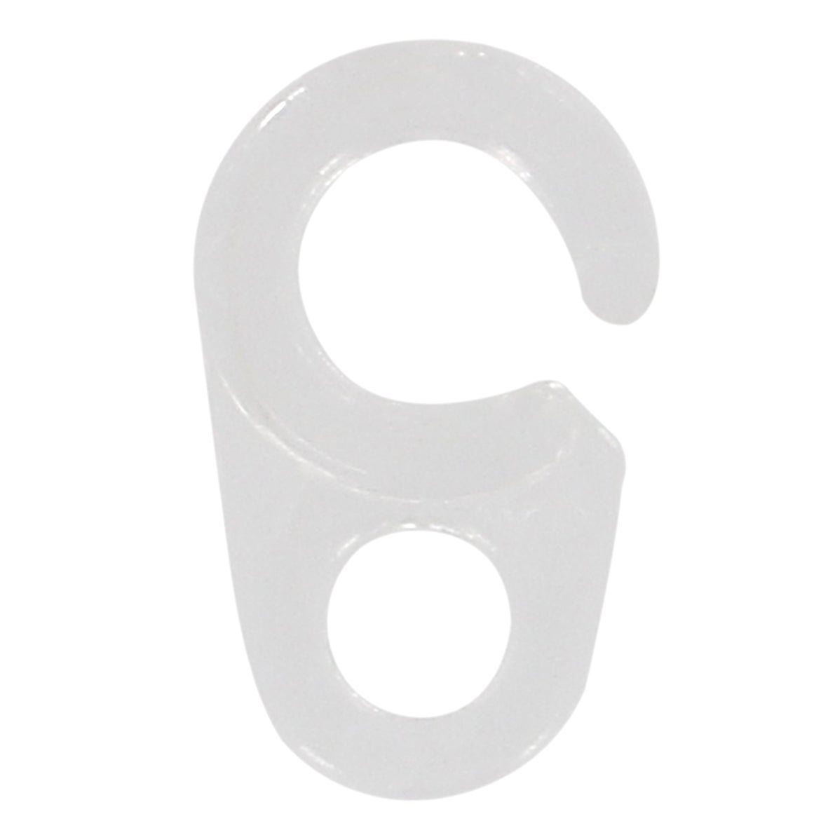 12 Ganchos coser para barra de cortina 20 mm polipropileno INSPIRE transparente mate - 3