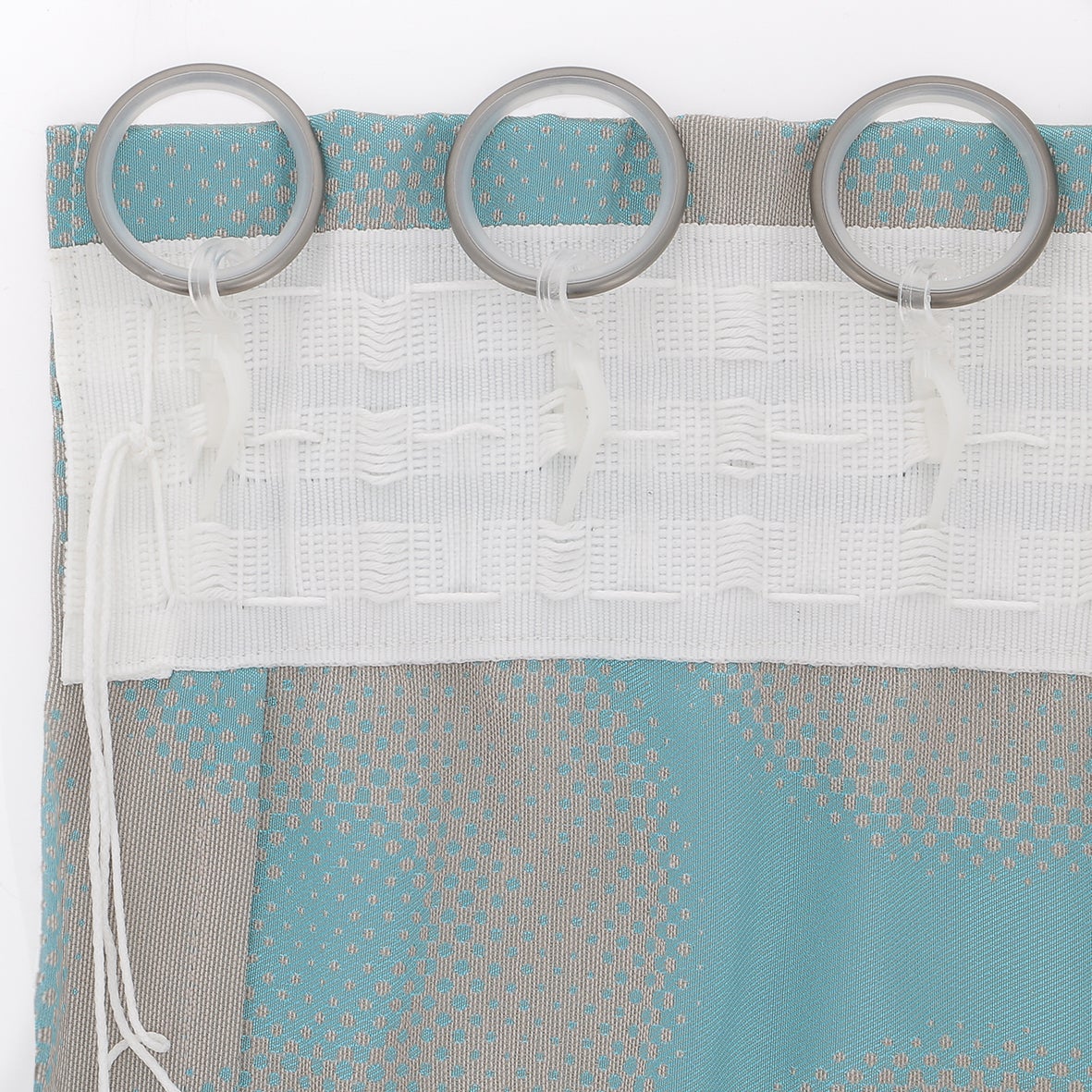 12 Ganchos coser para barra de cortina 20 mm polipropileno INSPIRE transparente mate - 2