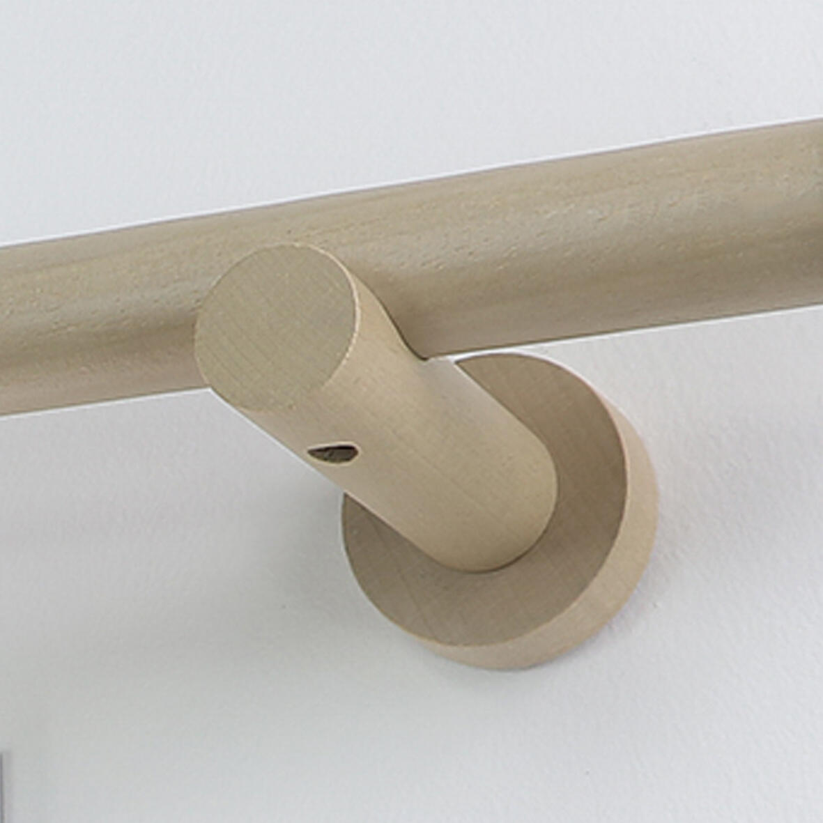 Support tringle à rideau Design, 28 mm décor chêne clair INSPIRE - 2