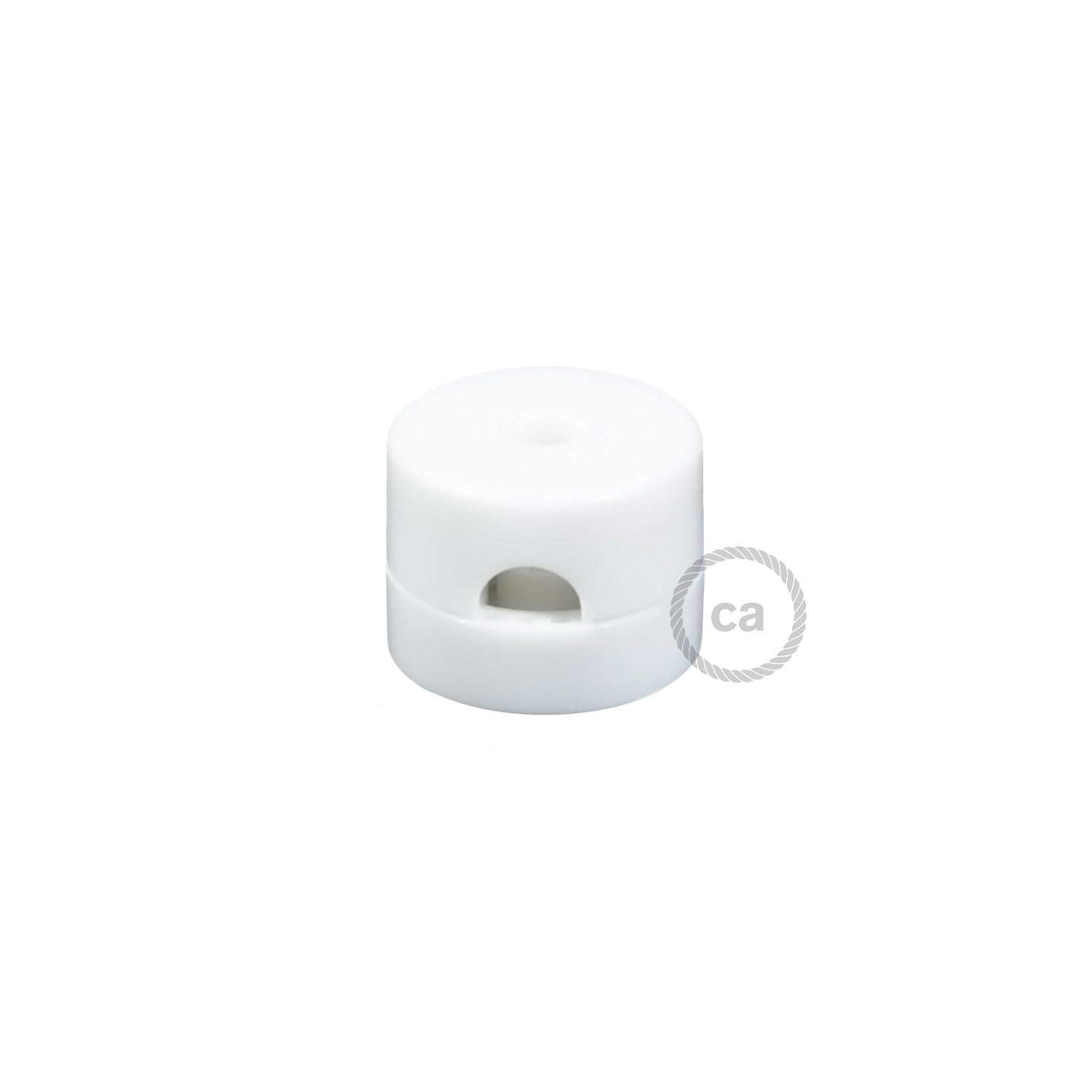 Lot de 2 passe-câbles d.22mm, CREATIVE CABLES blanc - 3