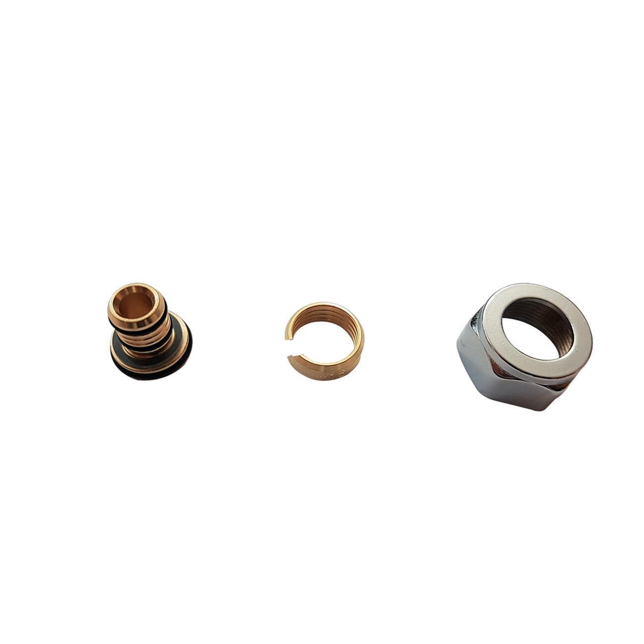 Raccordo Per Tubo Flessibile In Ottone 12mm - Adattatore Da Tubo Spinato A Filetto Femmina G3/8 Con Fascetta Stringitubo, Set Da 2 Pezzi - 3