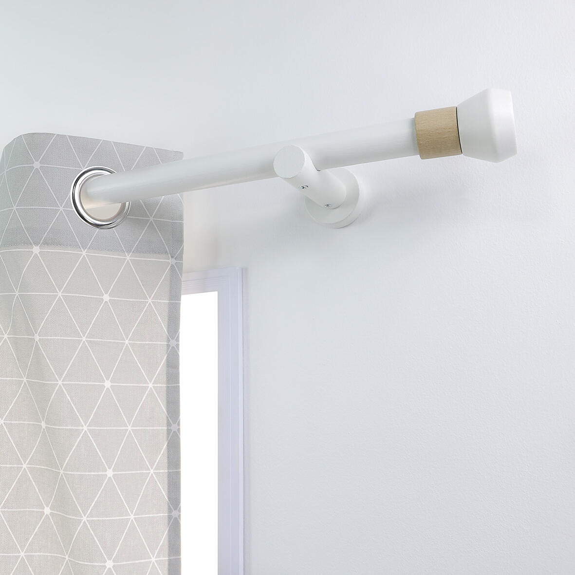 Embout pour barre à rideau, Diam.28 mm blanc Syst.d, INSPIRE - 3