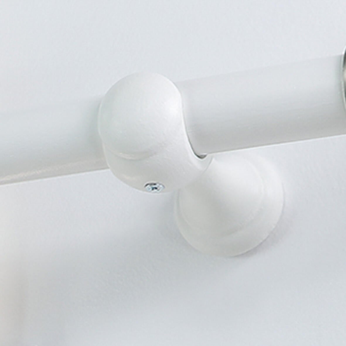 Support tringle à rideau Syst.d, 28 mm blanc peint INSPIRE - 2