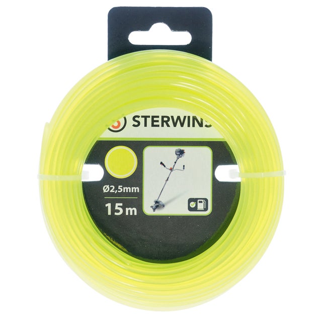 Filo STERWINS tondo per decespugliatore L 15 m ø 2.5 mm