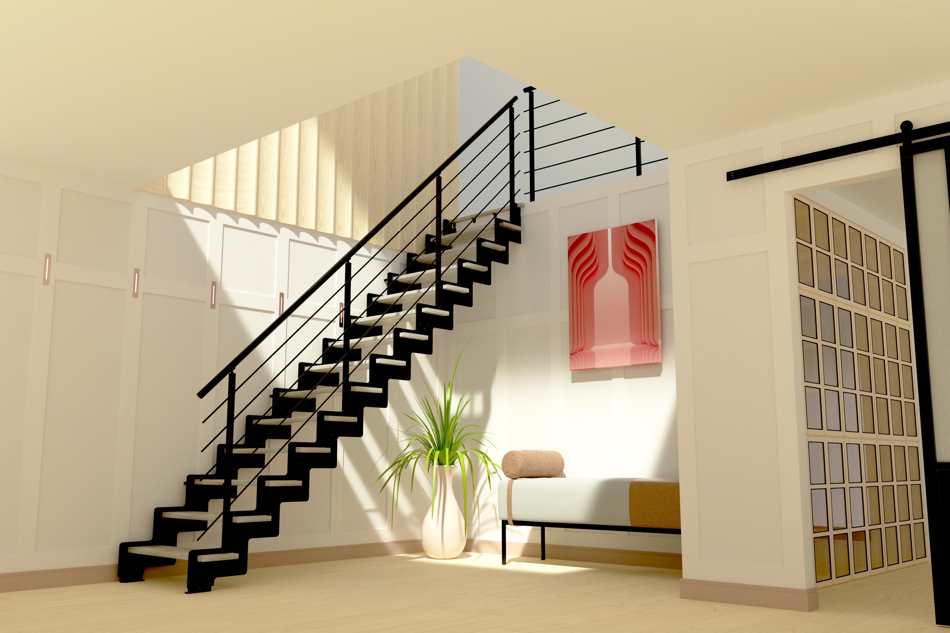 Kit rambarde pour escalier Crémaillère - 2