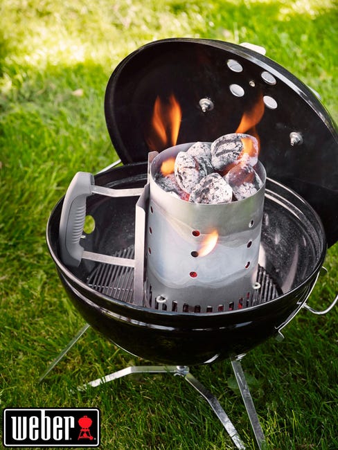 Weber Smokey Joe BBQ A Carbone Portatile - Ø37 Cm, Coperchio Smaltato, Nero - Foto 2