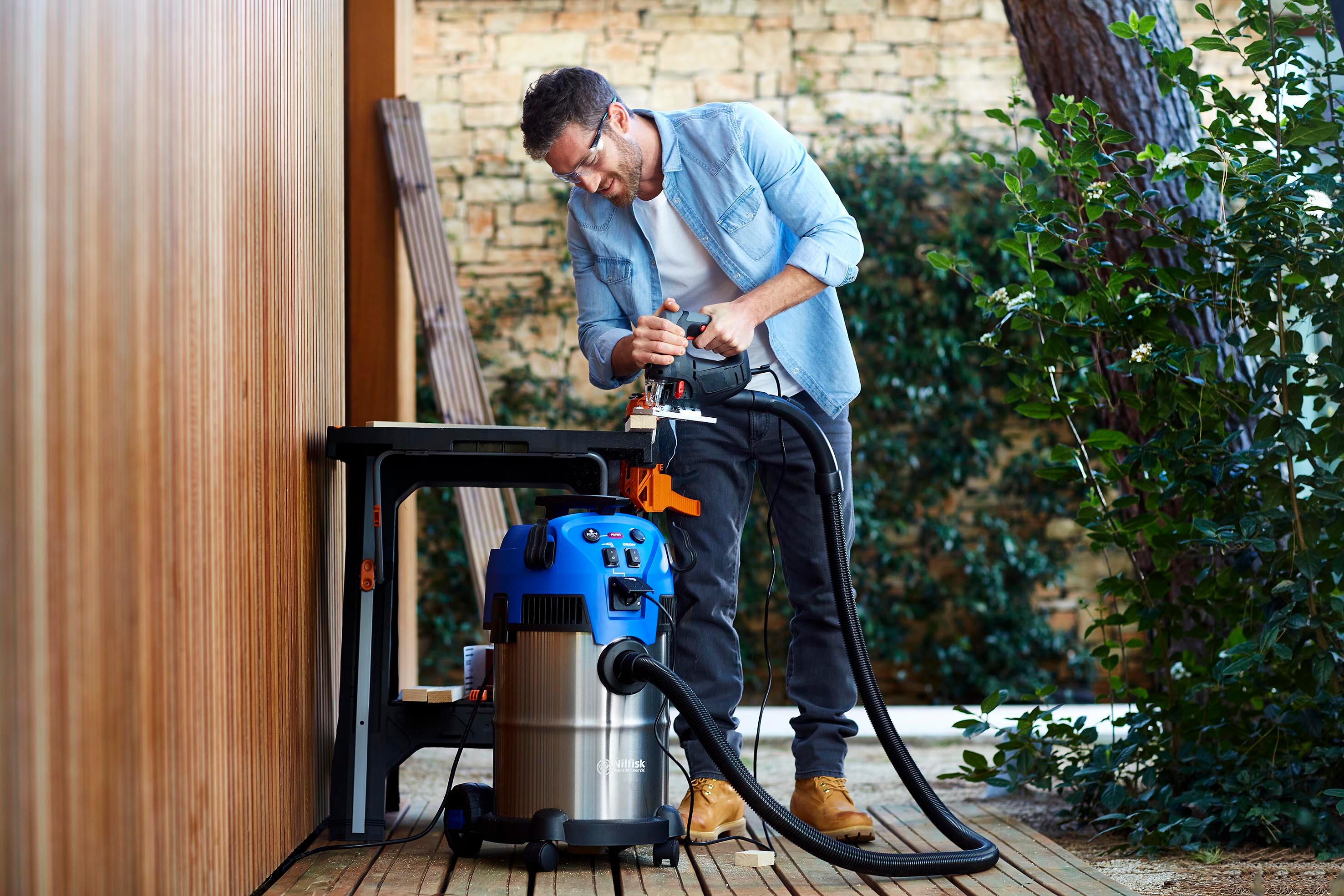 Aspirateur de chantier eau et poussières NILFISK MULTI II 30 VSC INOX, 21 kPa, 3 - 7