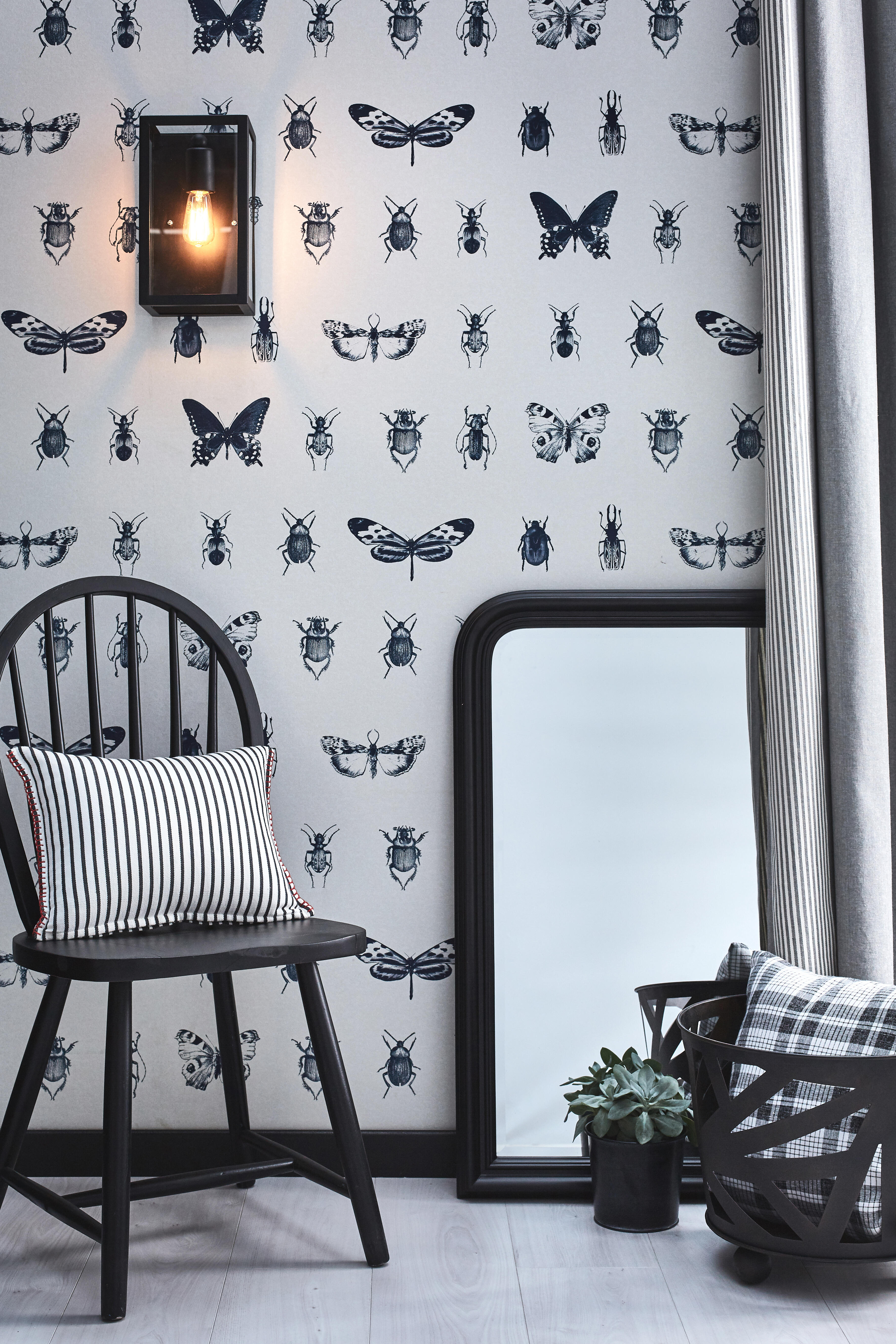 Applique E27, acier / verre, noir, Charterhouse, EGLO - 2